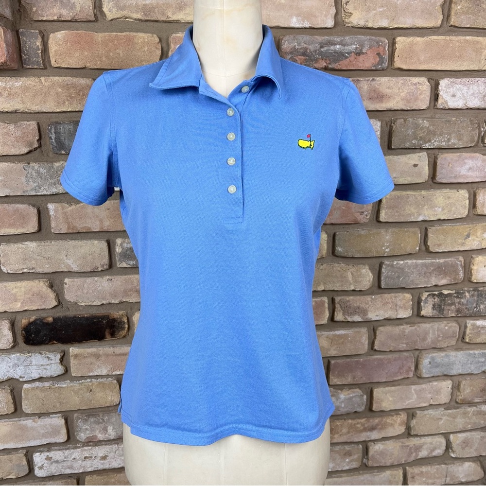 MASTERS light blue 100% cotton pique polo shirt